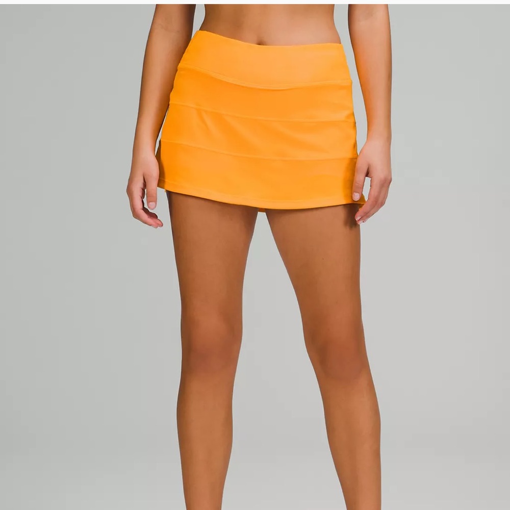 Lululemon Pace Rival Mid-Rise Skirt Clementine 8 tennis